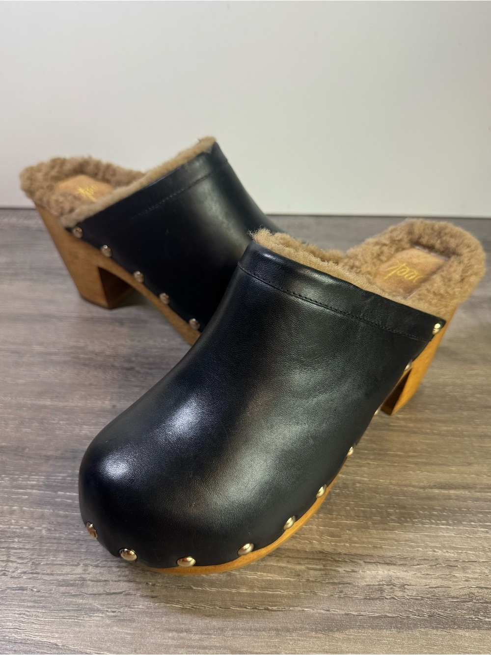 BEEK Woodpecker Shearling Clogs size 7 $375 Handmade - Picture 6 of 11